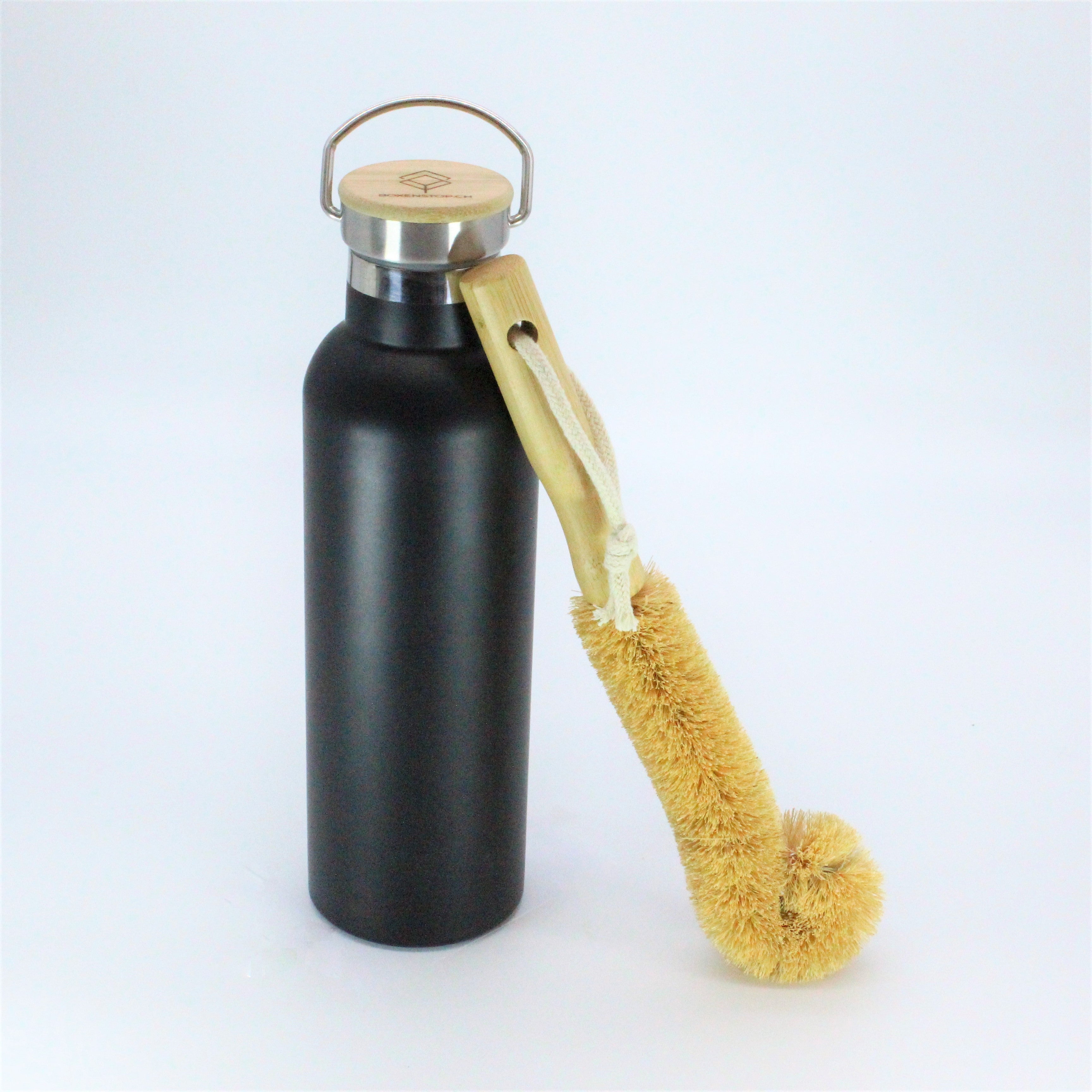 Isolier - Trinkflasche Hot & Cold in Schwarz-Matt, 750 ML