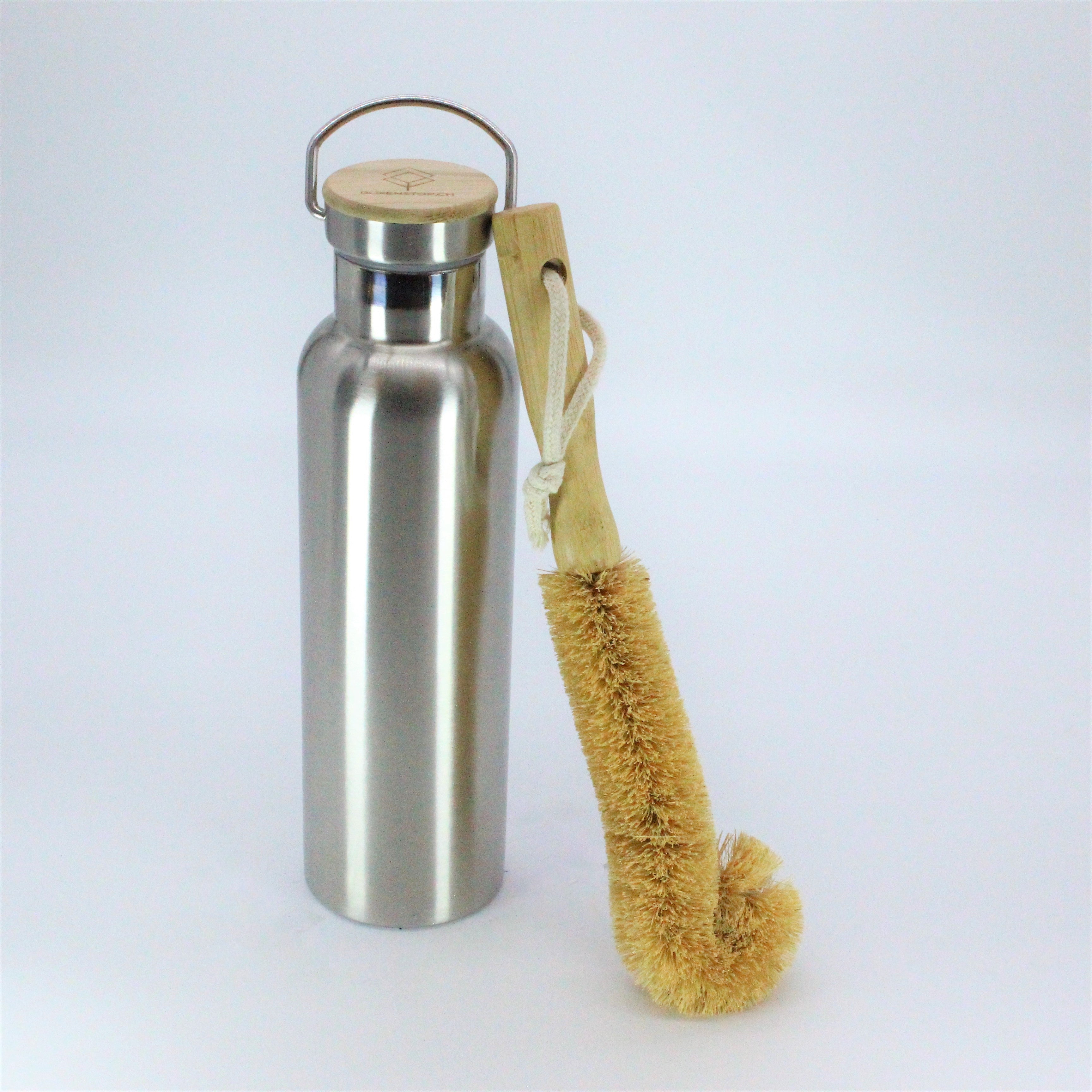 Isolier - Trinkflasche Hot & Cold in Silber, 600 ML